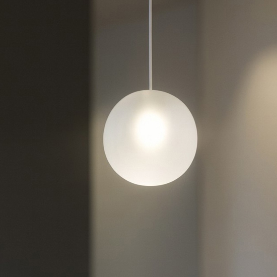 Toplight lampada a sospensione moderna sfera bianca