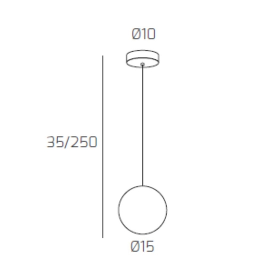 Toplight lampada a sospensione moderna sfera bianca