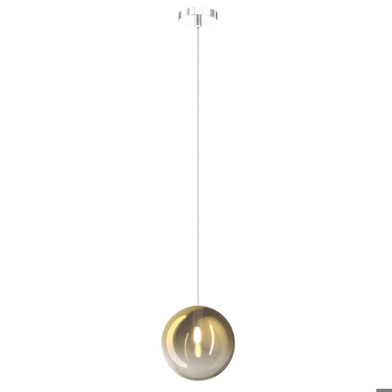 Lampada a sospensione per isola toplight eclipse oro cromo