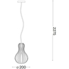 Citrus-3 sp1 ideal lux lampadario a sospensione legno per bagno