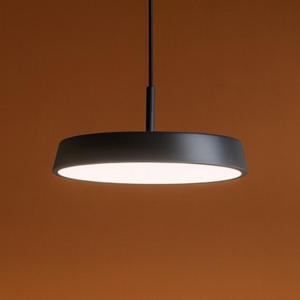 Isyluce lampada a sospensione nera urban design moderno led 18w dimmerabile