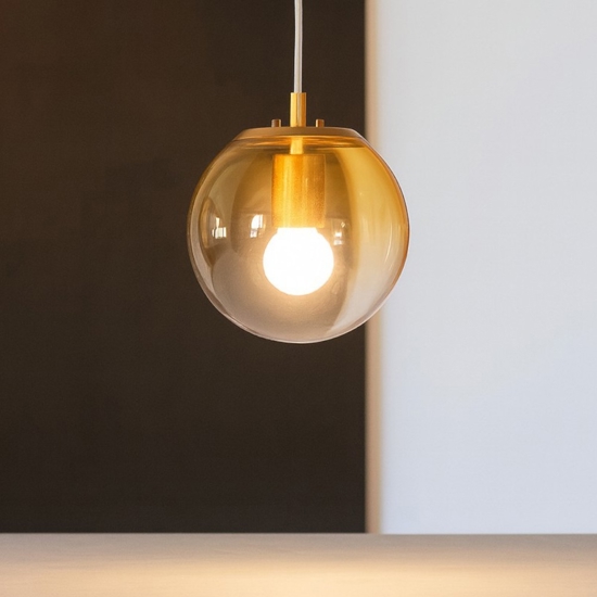 Mapa clear sp1 d20 ideal lux lampada a sospensione vero ambra Mapa clear sp1 d20 ideal lux lampada a sospensione vero ambra