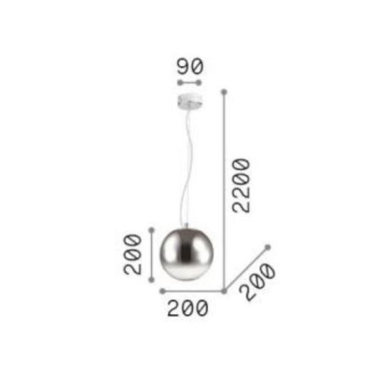 Mapa clear sp1 d20 ideal lux lampada a sospensione vero ambra Mapa clear sp1 d20 ideal lux lampada a sospensione vero ambra