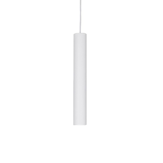Lampada a sospensione cilindro ideal lux look sp1 d06 bianco