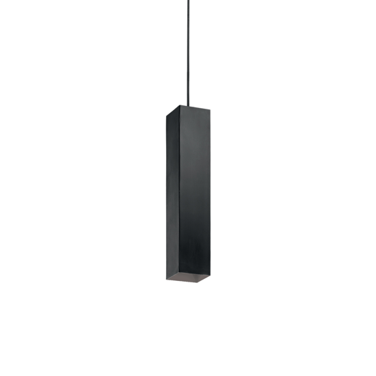 Sky sp1 ideal lux lampada sospensione quadrata nero per isola