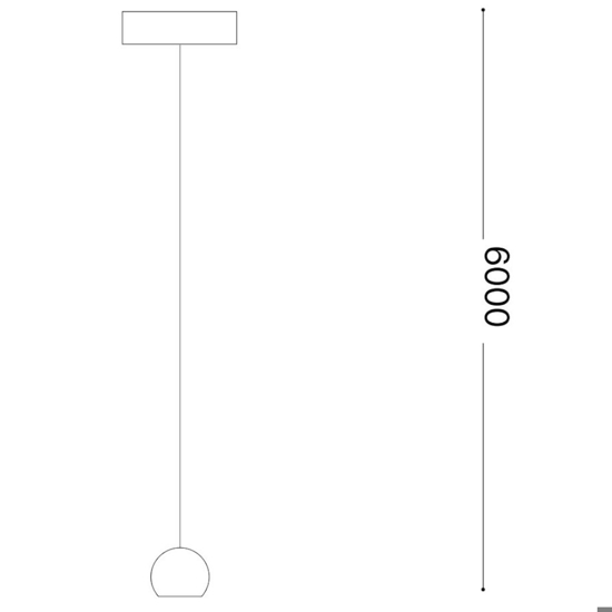 Archimede sp sfera ideal lux lampada a sospensione led 4w 3000k bianca