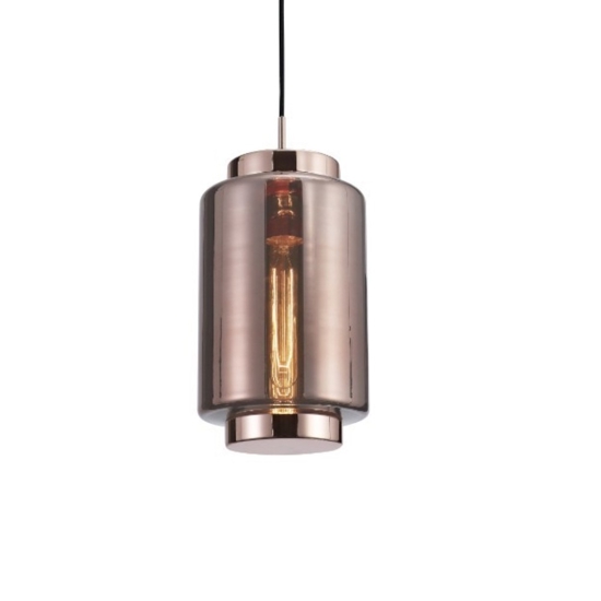 Lampada a sospensione in vetro rame design moderna