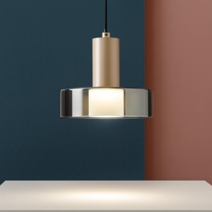 Lampada a sospensione oro design moderno