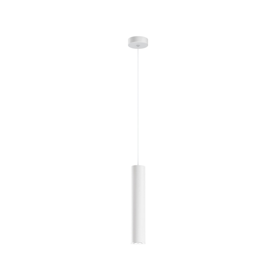 Birba linea light lampada a sospensione cilindro bianco moderno