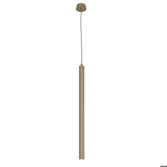 Lampada a sospensione per isola ondaluce so tube tortora led 5w 3000k