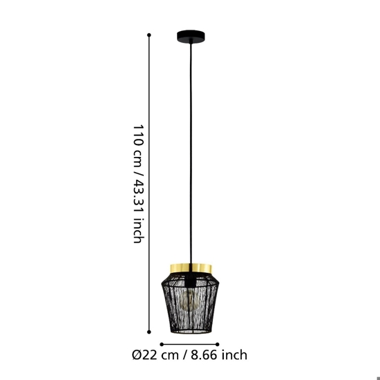 Escandidos eglo lampada a sospensione per isola cucina design orientale