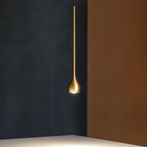 Gea luce ursula lampada a sospensione led 5w 3000k sottile colore oro