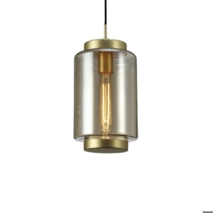 Lampada a sospensione vetro bronzo design