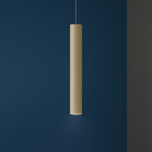 Lampada cilindro a sospensione sabbia per isola cucina toplight