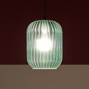 Lampada a sospensione verde toplight tender per isola cucina