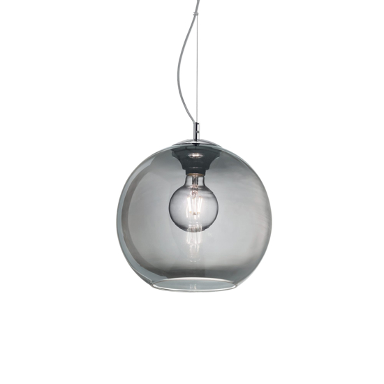 Nemo sp1 d30 lampada a sospensione per cucina boccia sfera 30cm vetro sfumato ideal lux