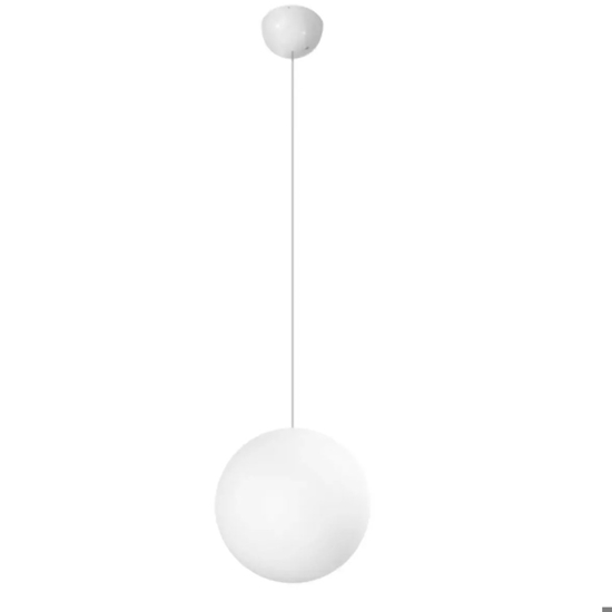 Lampada a sospensione ip65 sfera bianca 28 cm linea light oh! per bagno