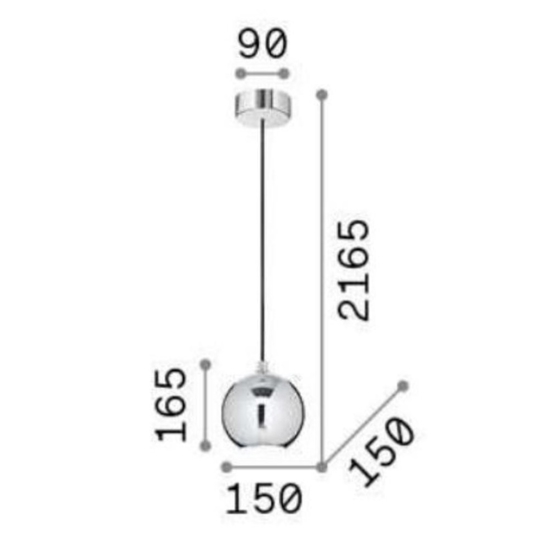 Ideal lux mr jack sp1 big lampada a sospensione per isola cucina nera