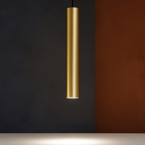 Look sp1 d06 lampada oro dorata sospensione ideal lux