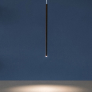 Lampada a sospensione pendente led 5w 3000k cilindro nero