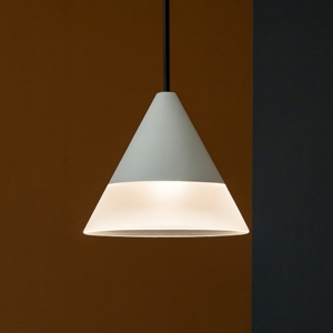Sospensione verdi a cono bianco led 6w 900lm 3000k ca113dwhwdi