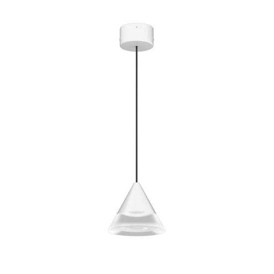 Sospensione verdi a cono bianco led 6w 900lm 3000k ca113dwhwdi