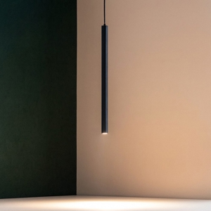 Ondaluce so tube lampada a sospensione led per isola cilindro nero