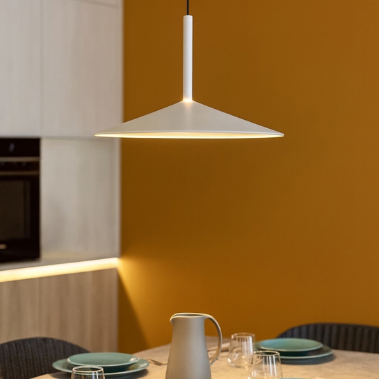 Lampada a sospensione saliscendi colore cenere 9w 3000k Lampada a sospensione saliscendi colore cenere 9w 3000k