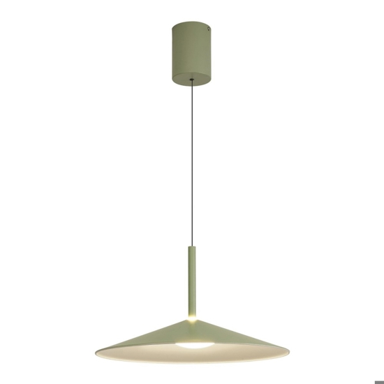 Lampadario da cucina verde saliscendi 32cm led 9w 3000k