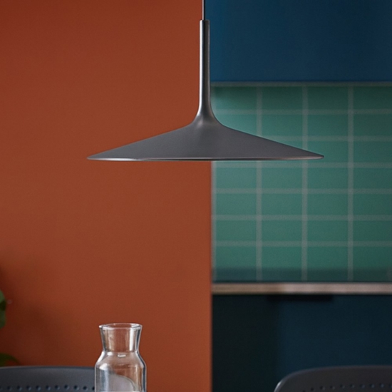 Lampadario da cucina poe plus grigio linea light led 15w 3000k Lampadario da cucina poe plus grigio linea light led 15w 3000k