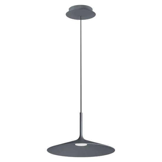 Lampadario da cucina poe plus grigio linea light led 15w 3000k Lampadario da cucina poe plus grigio linea light led 15w 3000k