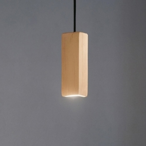 Lampada a sospensione aloa oro sabbia ondaluce parallelepipedo