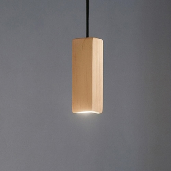 Lampada a sospensione aloa oro sabbia ondaluce parallelepipedo