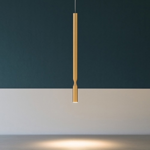 Ondaluce so tubic lampada a sospensione oro per isola led