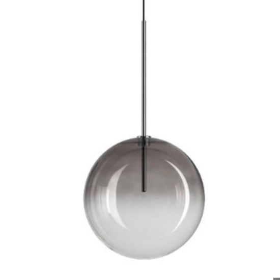 Ideal lux equinoxe sp1 d25 lampada a sospensione vetro fume' sfumato