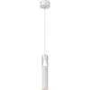 Lampadario sospensione bianco pendente cilindro design per bagno piccolo led 7w 3000k