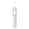 Lampadario sospensione bianco pendente cilindro design per bagno piccolo led 7w 3000k