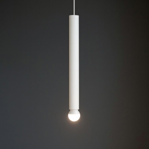 Lampada a sospensione birba linea light e27 bianca