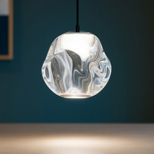 Lampada a sospensione led design per isola penisola
