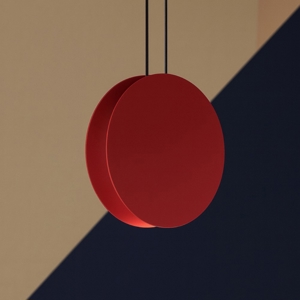 Linea light yo-yo lampada a sospensione rossa led 3000k moderna
