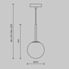 Maytoni basic form lampadario a sospensione nera moderna per bagno