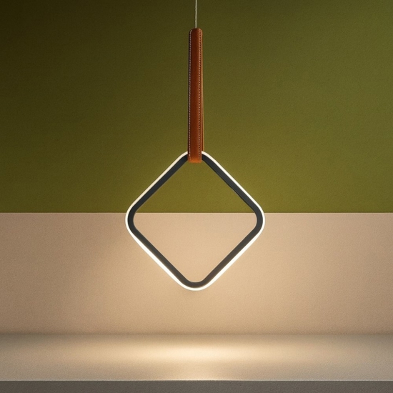Lampada a sospensione ondaluce so regoli square led design moderna