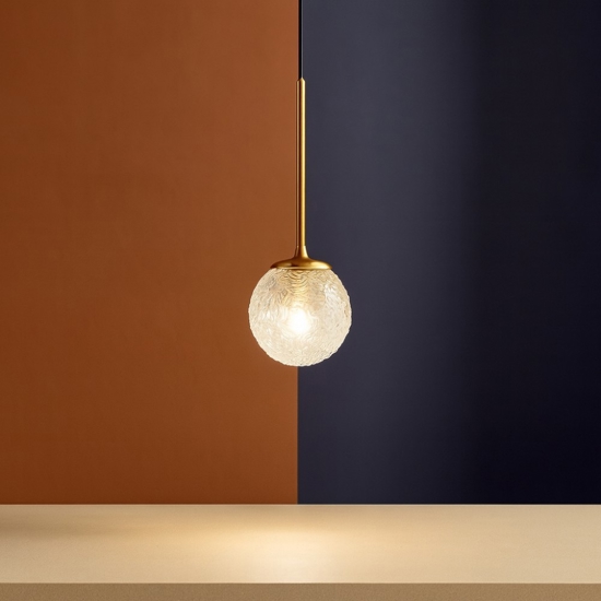 Maytoni ligero lampada a sospensione con sfera in vetro decorato