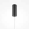 Maytoni halo lampadario a sospensione per bagno piccolo nera led 11w cct da 3000k a 4000k