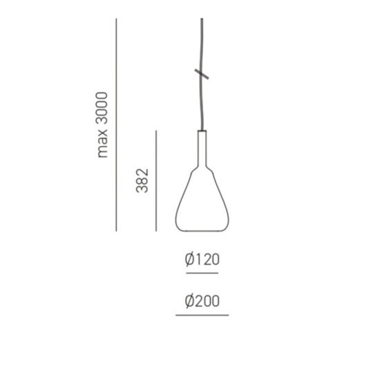 Gea luce ofelia lampada a sospensione portalampada vetro ambra fume' Gea luce ofelia lampada a sospensione portalampada vetro ambra fume'