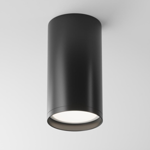 Maytoni focus faretto da soffitto cilindro nero gu10