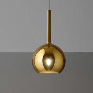 Lampada a sospensione per isola cucina boccia oro