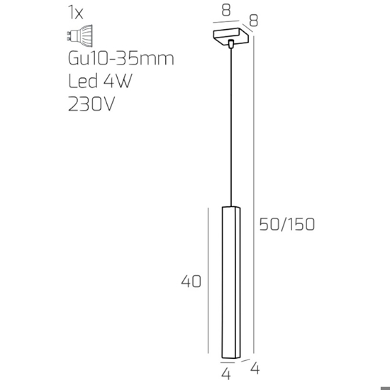 Toplight lampada a sospensione per isola isola penisola cucina squadrata grigio