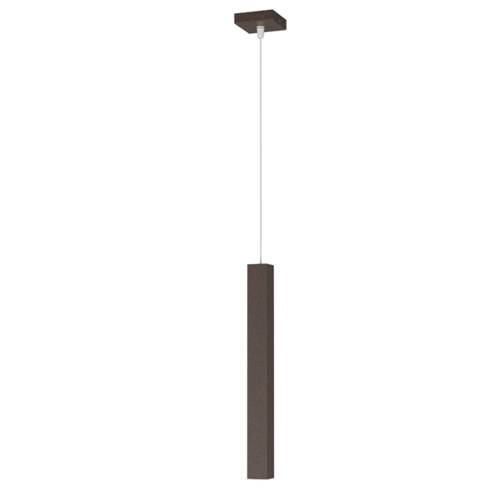 Lampada squadrata a sospensione toplight moderna marrone