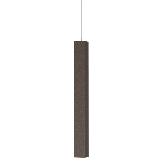 Lampada squadrata a sospensione toplight moderna marrone